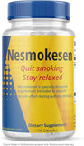 Nesmokesen - Quit Smoking Stay Relaxed, (100 Capsules / 27 Days Supply) Made in The USA