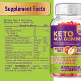 Keto Acv Gummies for Advanced Weight Loss & Belly Fat Burn - Pro Active Super Apple Cider Vinegar Gummies - Rapid Fat Burner Diet Supplement for Women Men - Sugar Free & Gluten Free (1000MG)