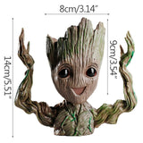 Groot Flowerpot Cute Model Toy Pen Pot Flower Pot Planter Figurines Tree Man Garden Planter Flower Pot Gift For Baby Kids