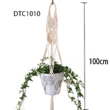 Handmade macrame plant hanger pot holder pot tray/pot hanger pot tray for wall decoration countyard /garden pot tray for plant