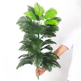 90cm Tropical Palm Tree Large Artificial Plants Fake Monstera Silk Palm Leafs Big Coconut Tree Without Pot For Home Garden Decor