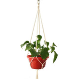 1pc Large-sized  Plant Hanger Basket  Handmade Rope Pots Holder Fine Hemp Rope Net Flower Pot Plant Lanyard